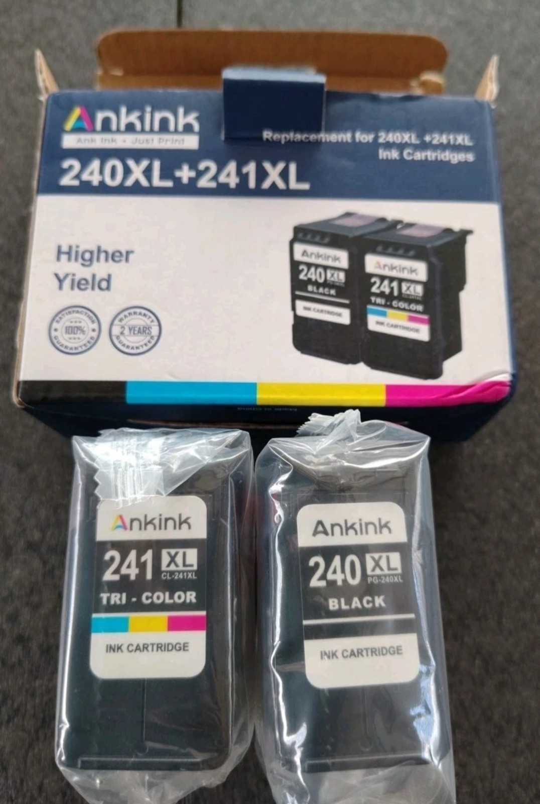 240XL 241XL Ink Cartridge Replacement for Canon Ink 240 241 PG-240 CL-241 XL