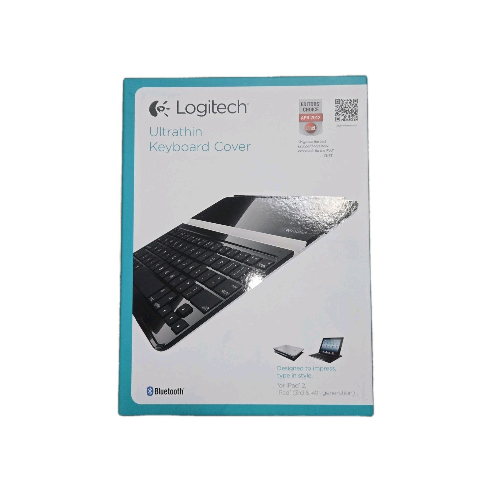 Logitech Ultrathin Keyboard Cover Black iPad 2 and iPad 3rd 4th Generation New
