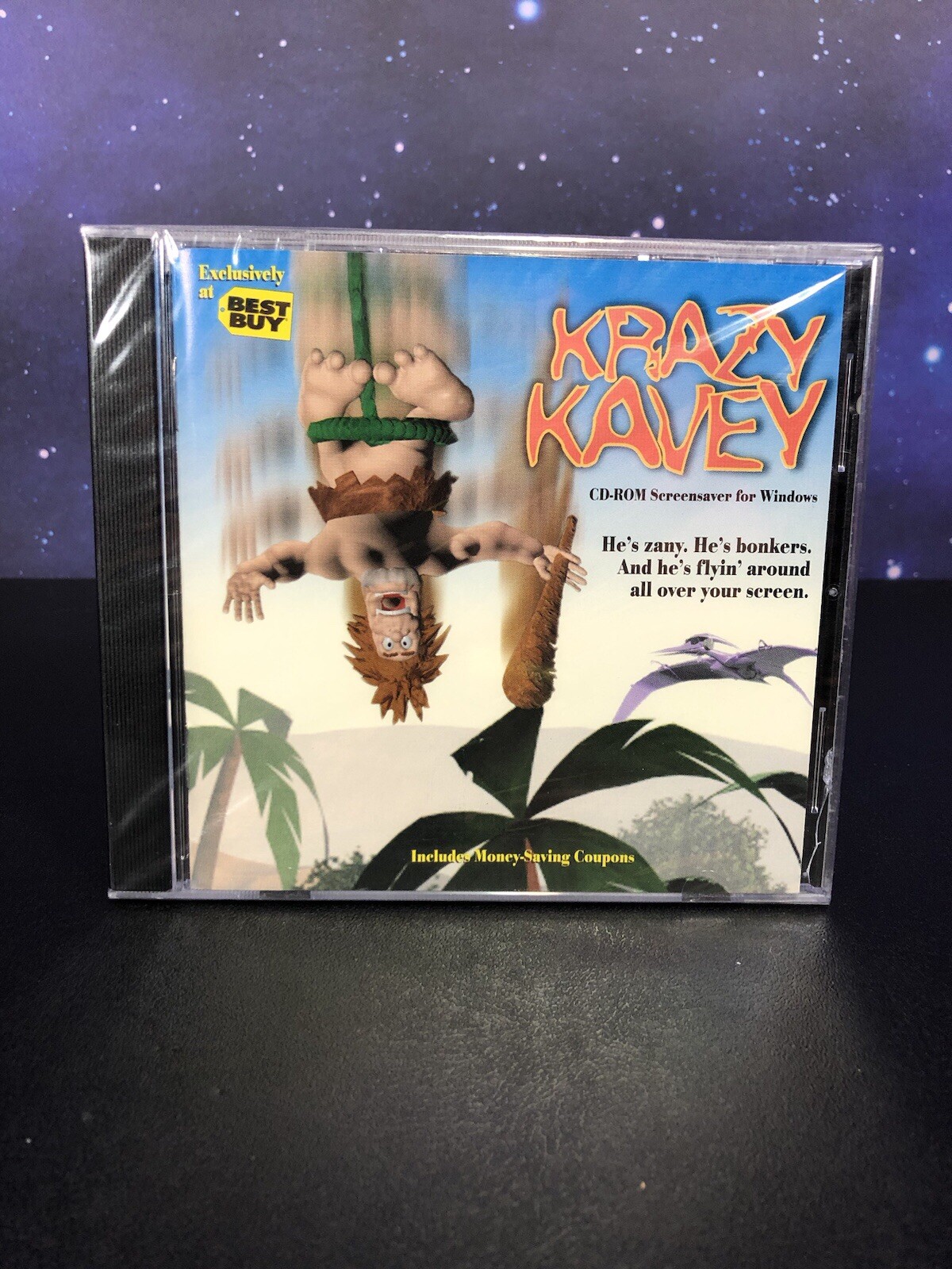 Krazy Kavey CD Rom Screen Saver Windows Best Buy Exclusive 1996 New Sealed