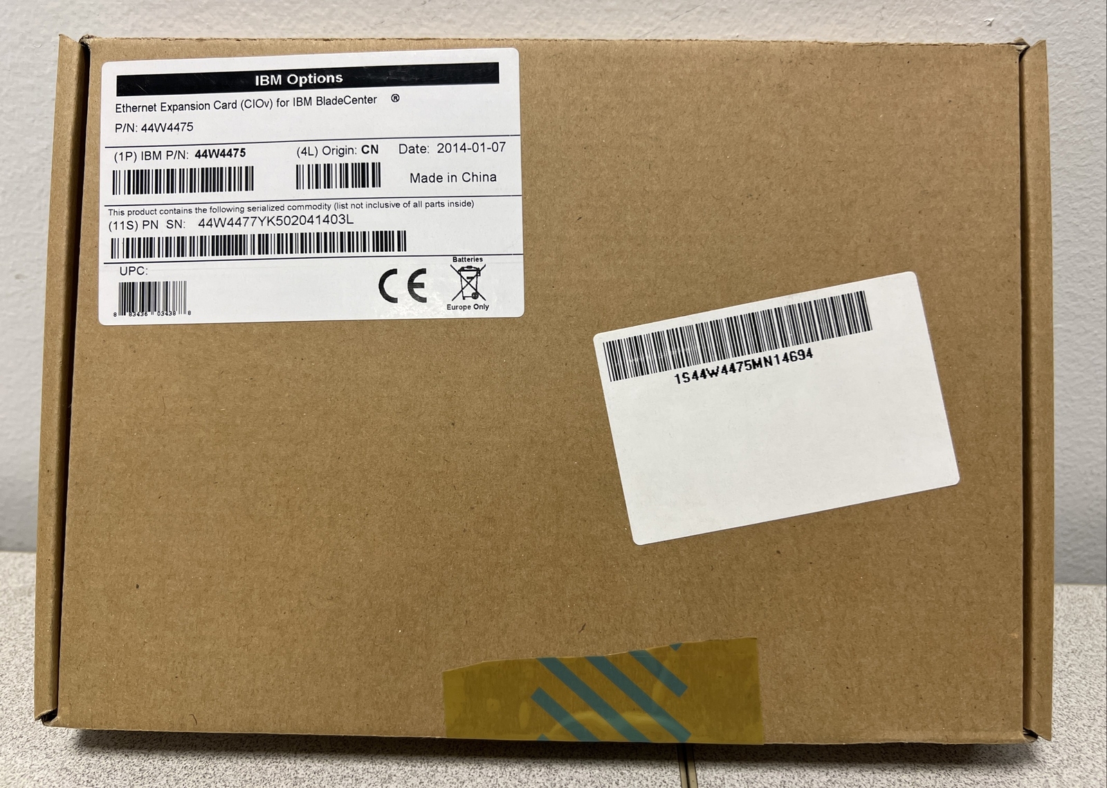 IBM Ethernet Expansion Card (Ciov) For BladeCenter Module 44W4475