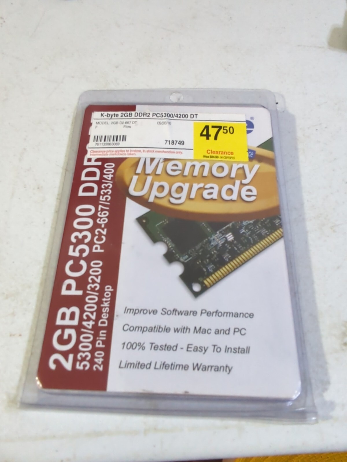 K-byte 2gb DDR2 Pc5300/4200
