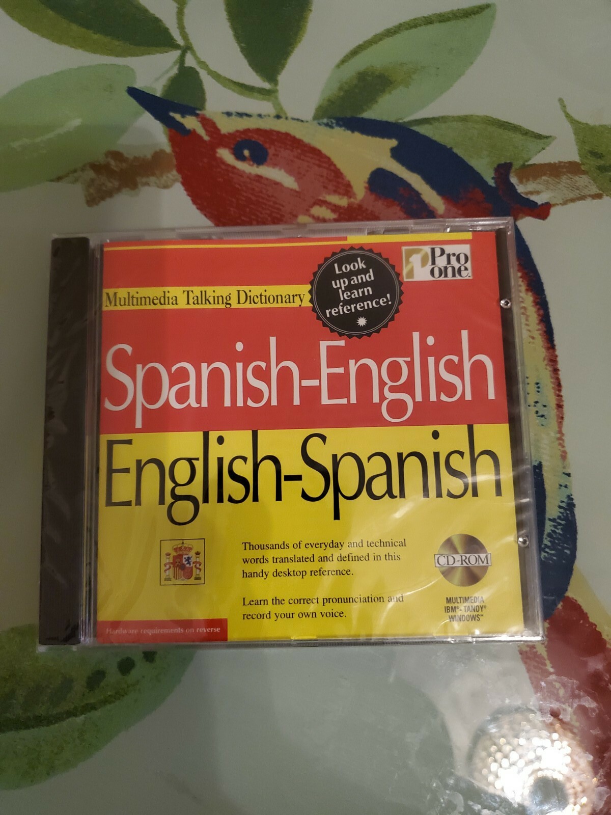 Pro One Spanish-English,English-Spanish Multimedia Talking Dictionary PC CD ROM
