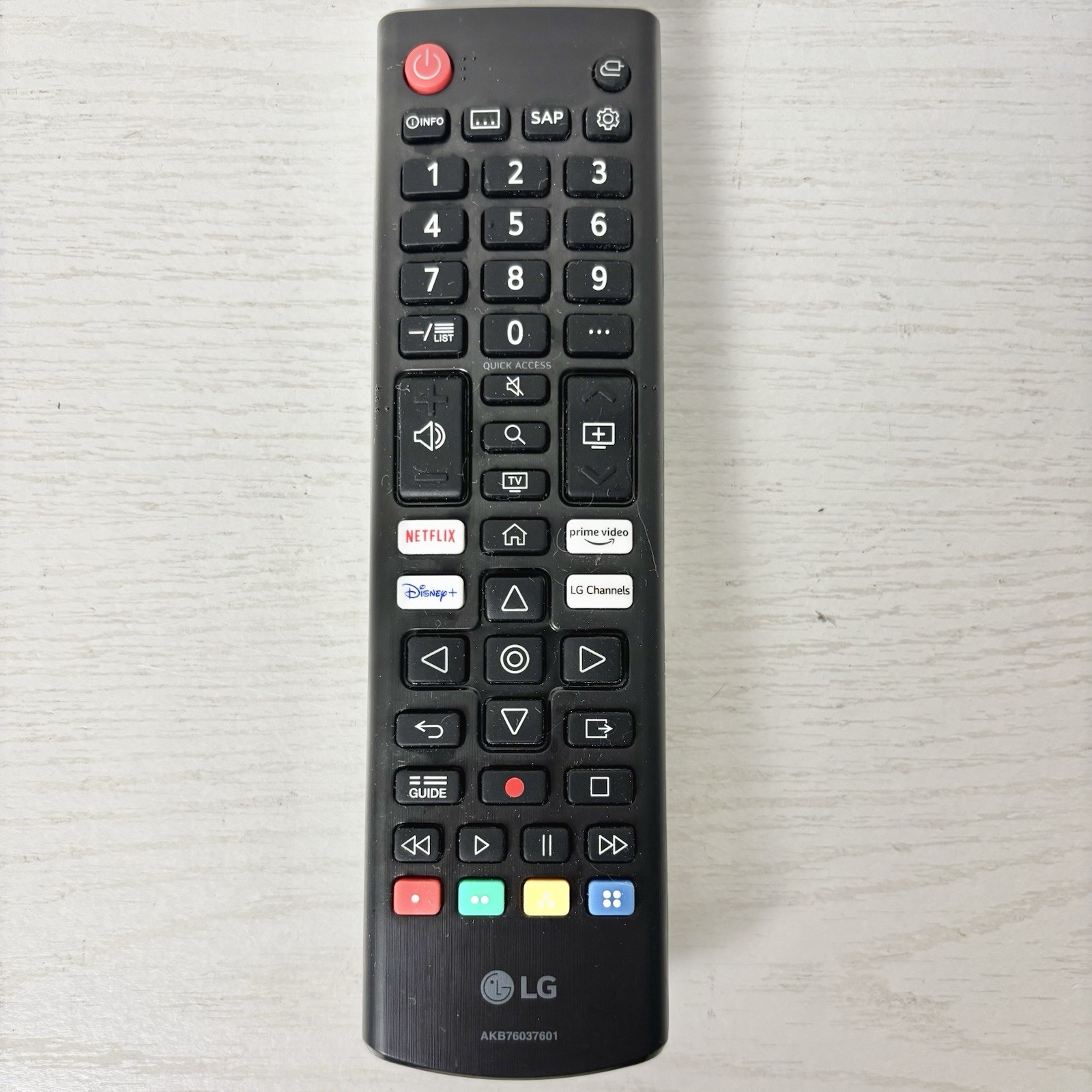 AKB76037601 LG Smart TV Remote Control Genuine OEM Replacement