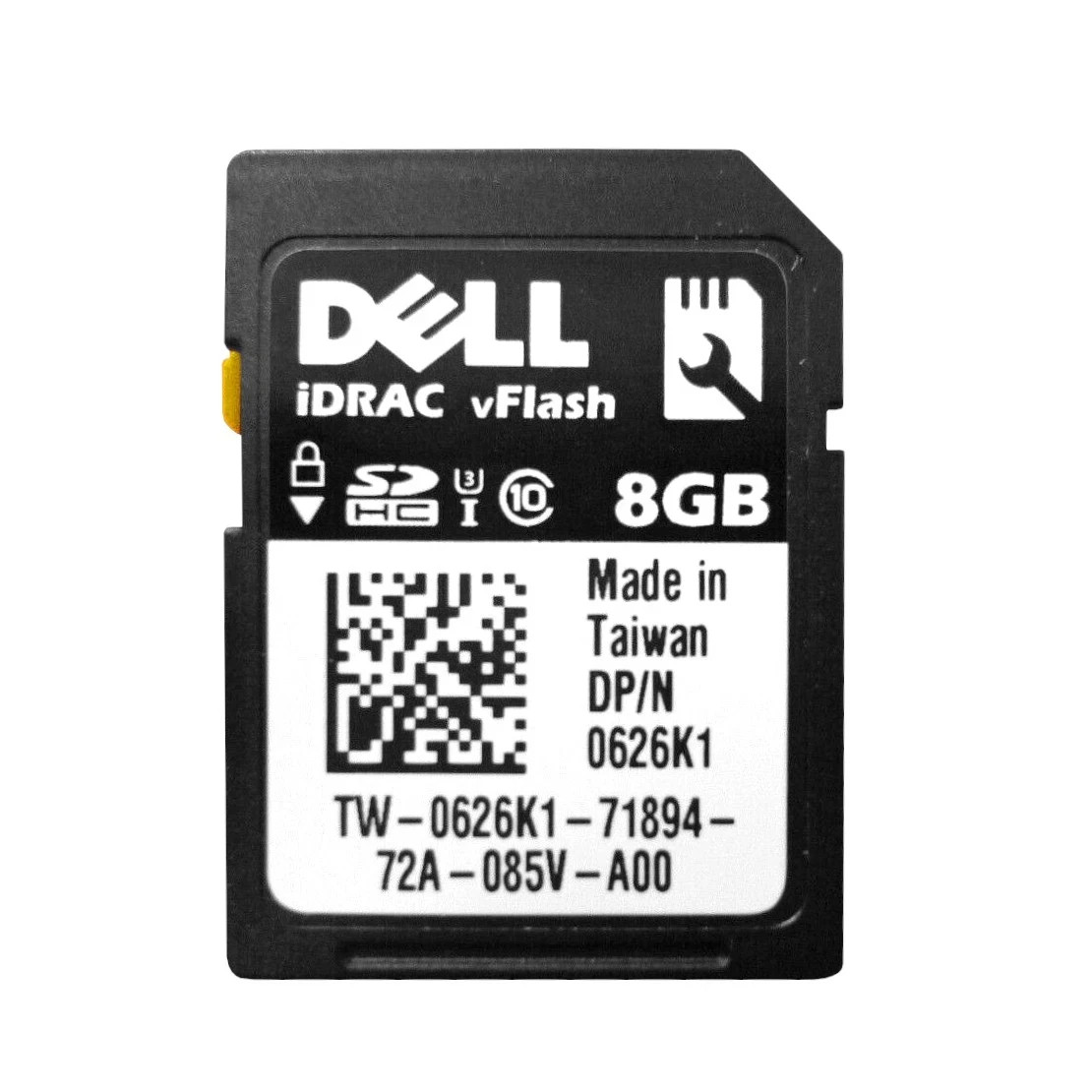 OEM Genuine Dell 8GB SDHC Class 10 VFLASH SD Card 626K1