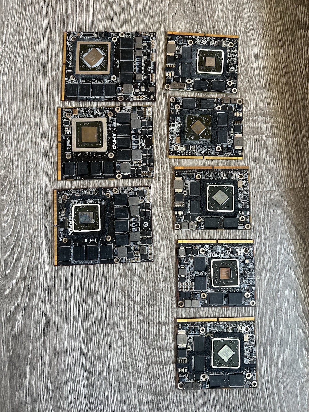 Lot of 8 Apple iMac ATI AMD Radeon MXM GPU Video Graphics Cards A1311 A1312