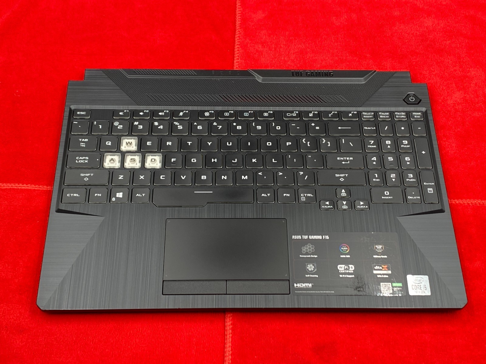 ASUS TUF GAMING LAPTOP F15 FX506LI BACKLIT KEYBOARD, TOUCHPAD, SPEAKERS GRADE B+