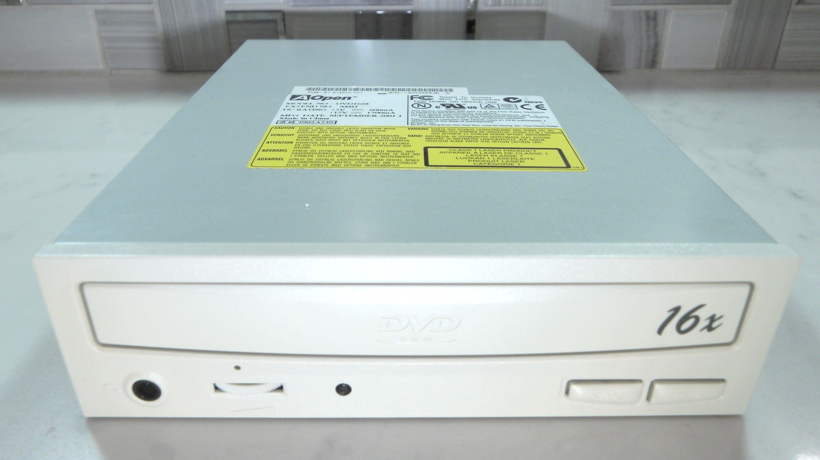 AOPEN DVD1648 DVD-RW Internal IDE Optical Drive ATAPI WORKS GOOD 486 PII