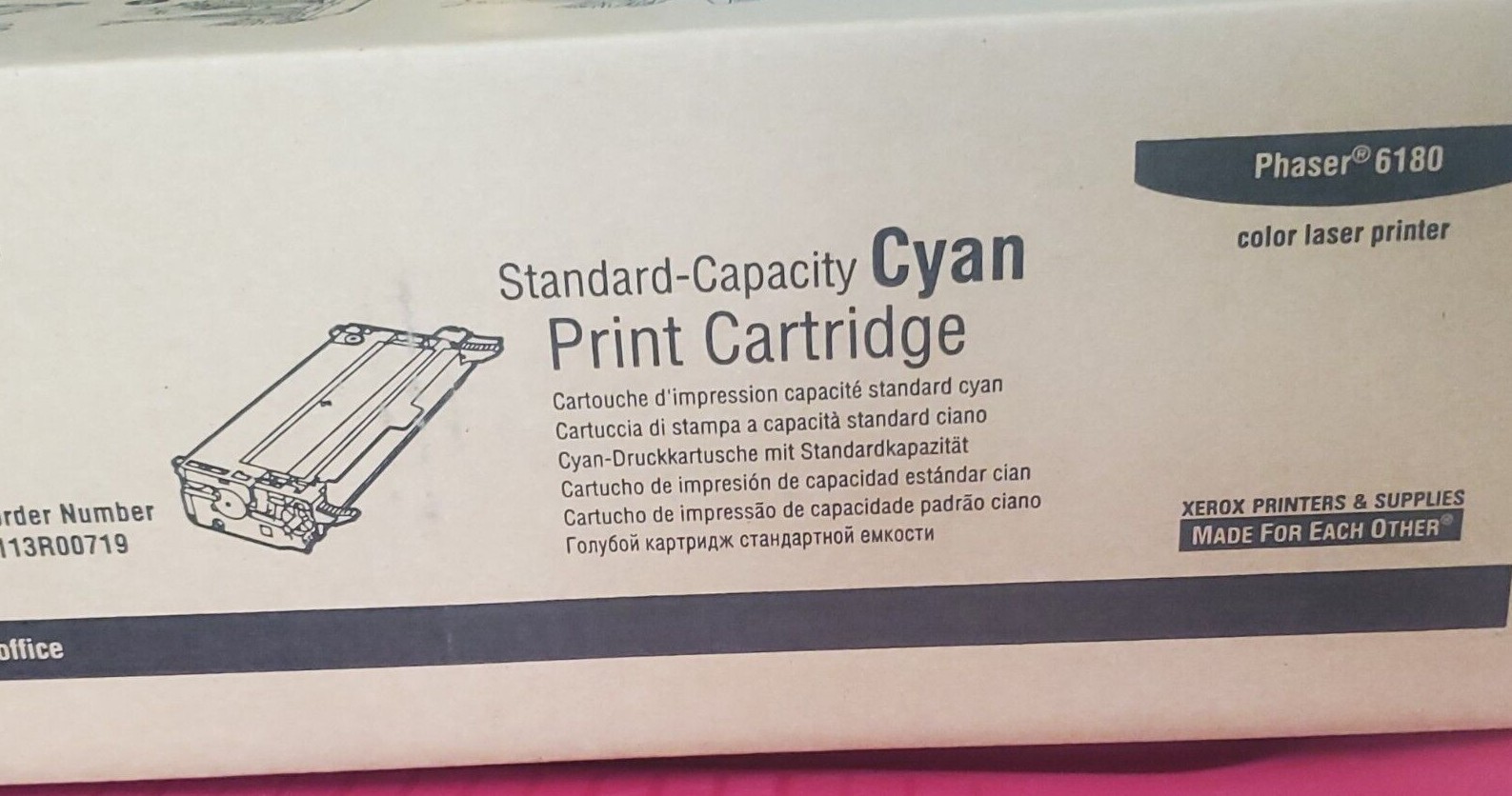 GENUNINE Xerox Phaser 6180 Cyan or Yellow Standard Capacity 113R00722 OEM