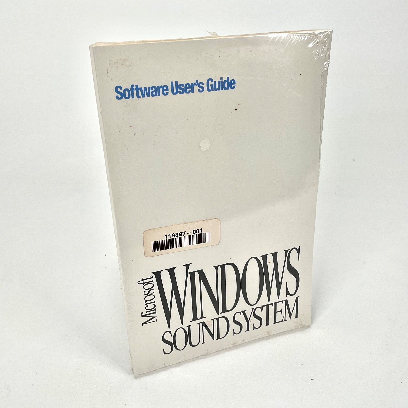 Microsoft Windows Sound System Software User's Guide Vintage Factory Sealed