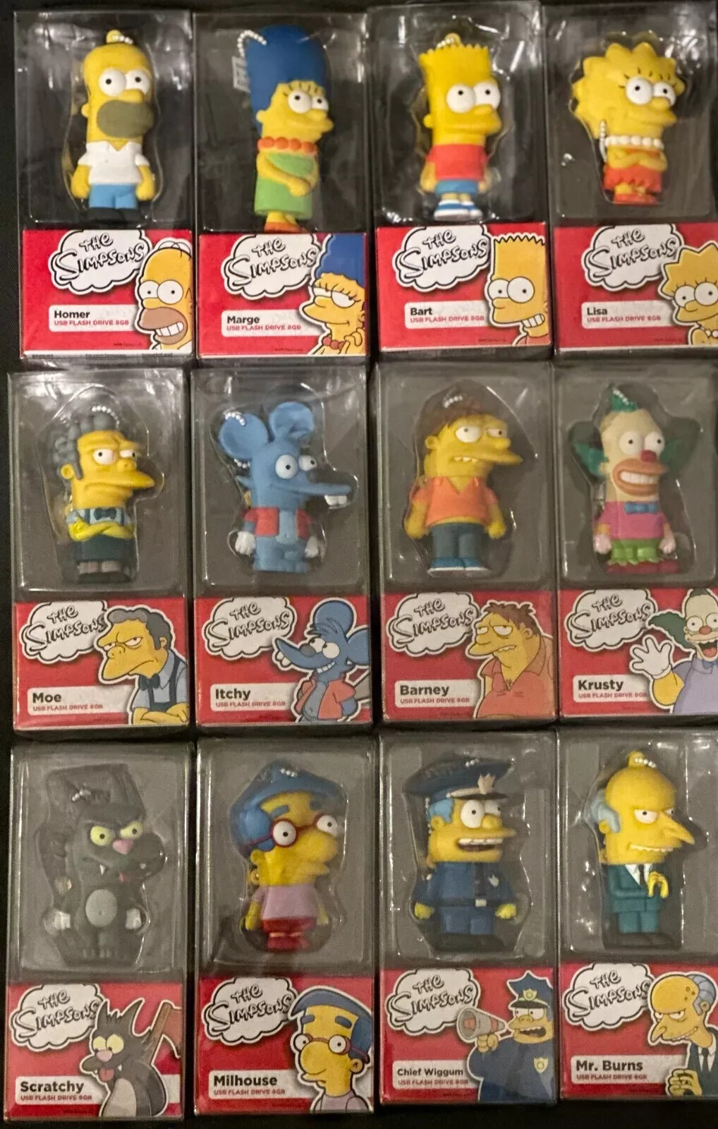 A set of Tribe - The Simpsons - 3D Design USB Flash Drive 8GB