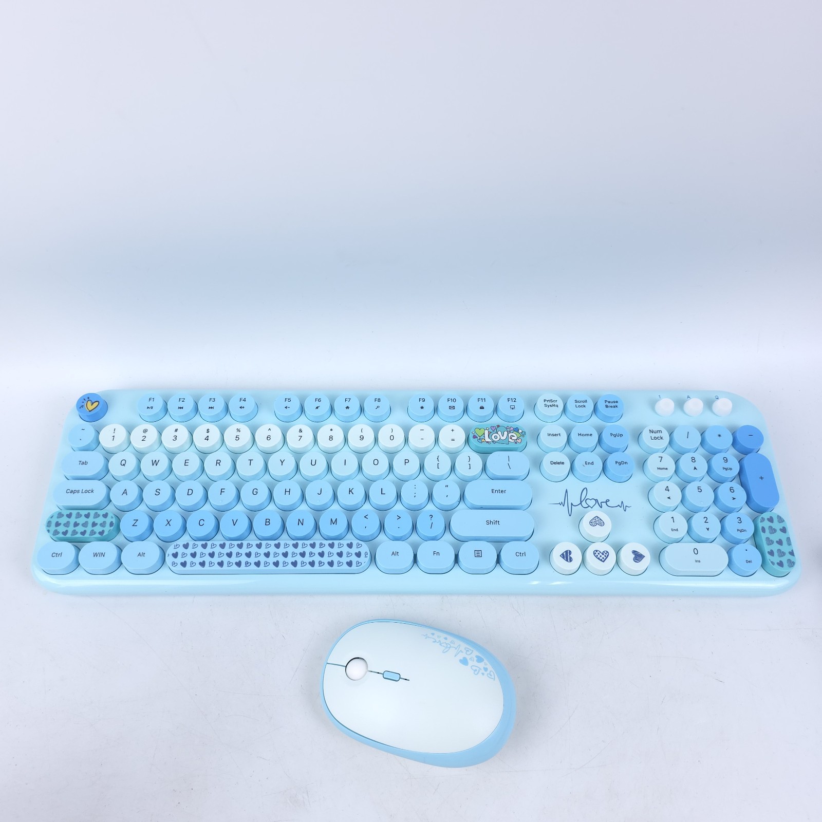 Wireless Keyboard and Mouse Mixed Blue