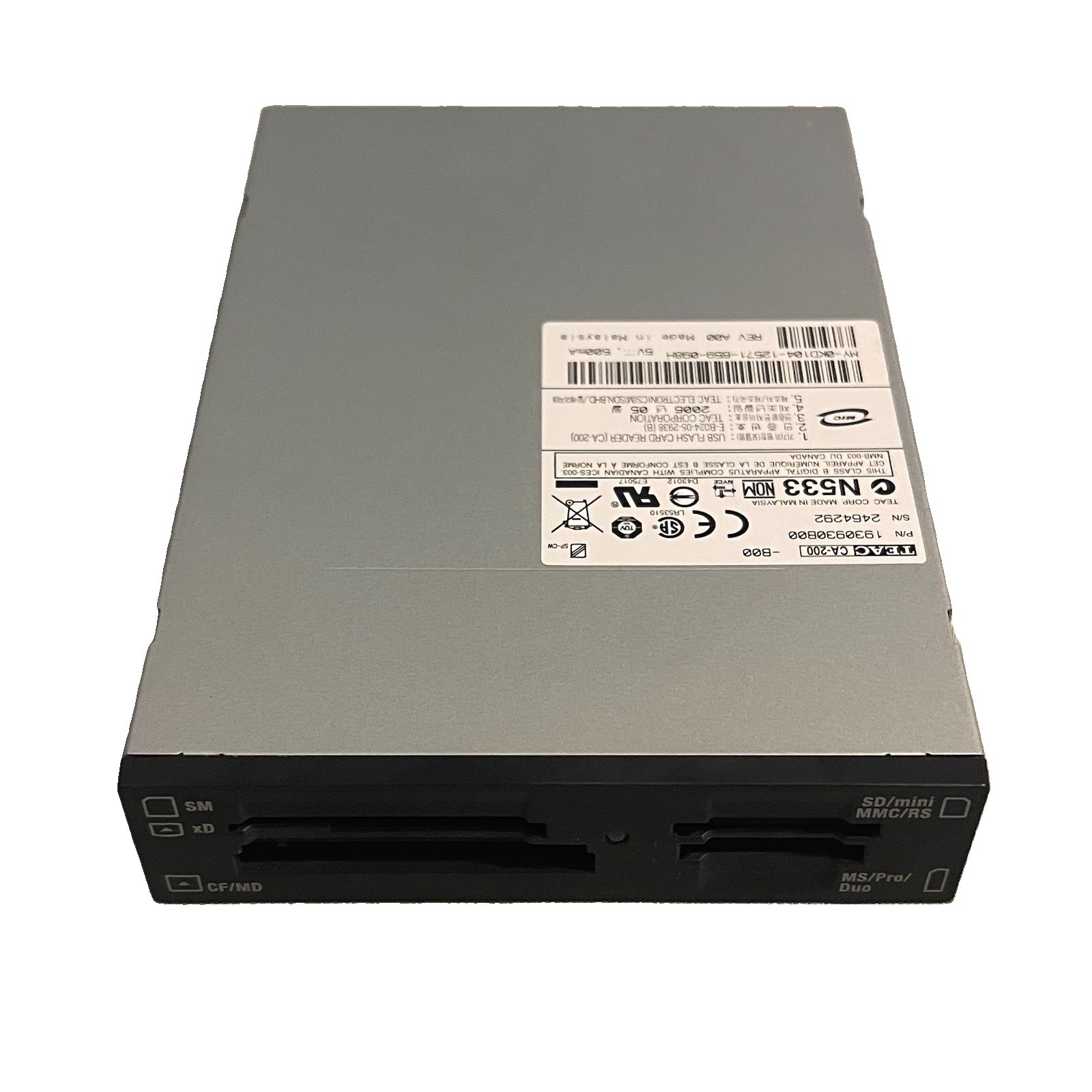Teac USB Internal SD/MS/CF/XD Card Reader CA-200