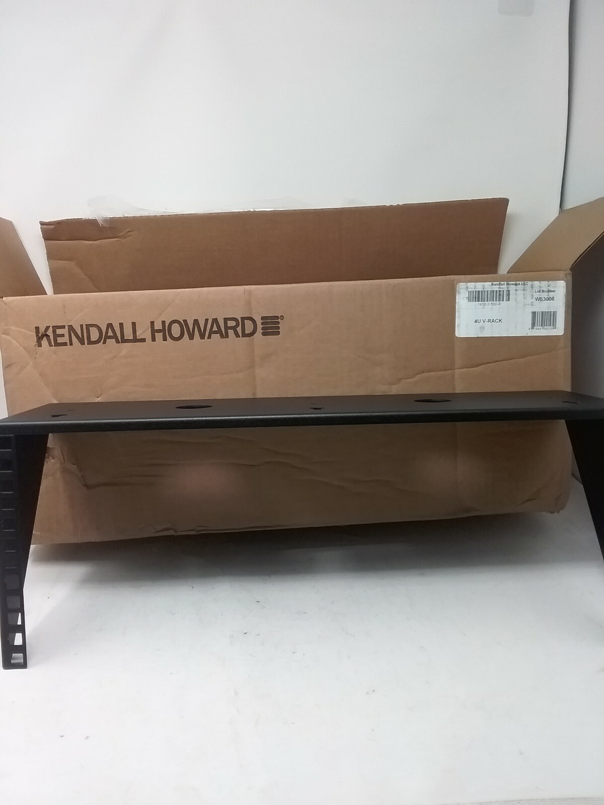 Kendall Howard 4U Wall Mount V-Rack, Lifetime Warranty