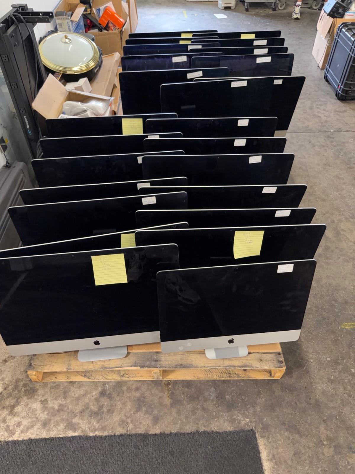 Large Lot of Working Apple iMacs 2017-2020 27" Various Specs - 39 Total