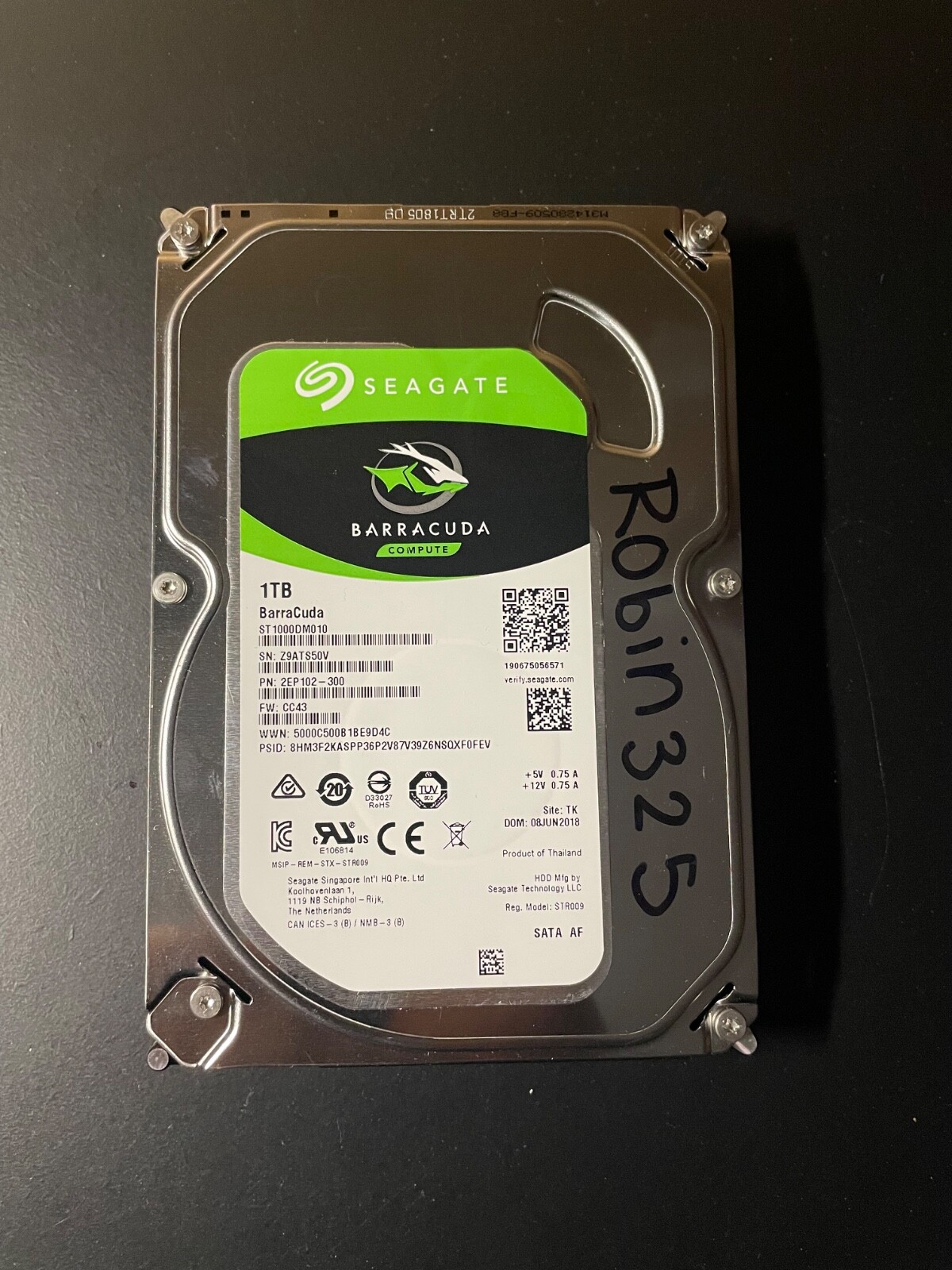 Seagate ST1000DM010-2EP102, 1 TB