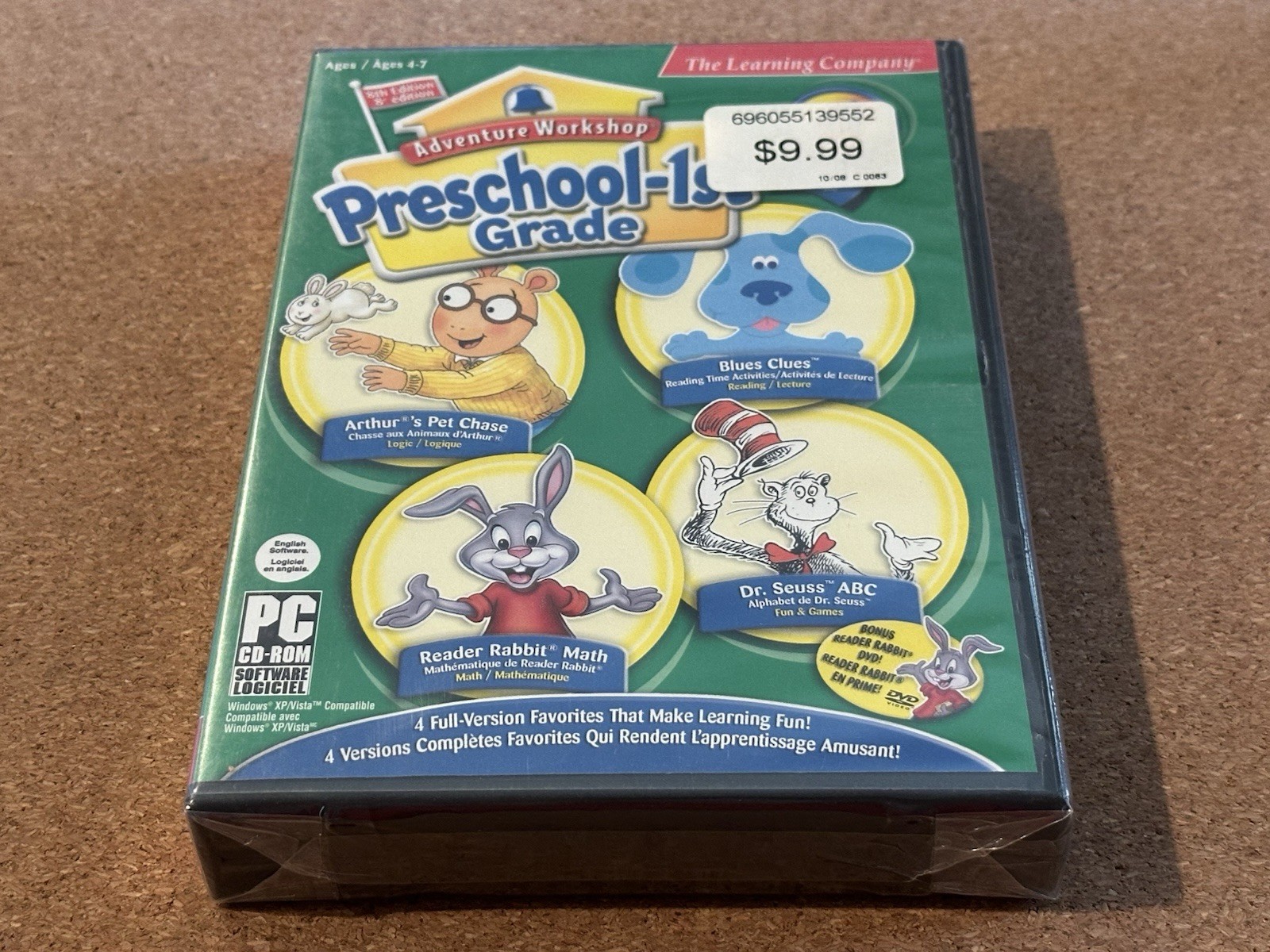 The Learning Company Adventure Workshop 4 CD Set Software Preschool 1st Grade