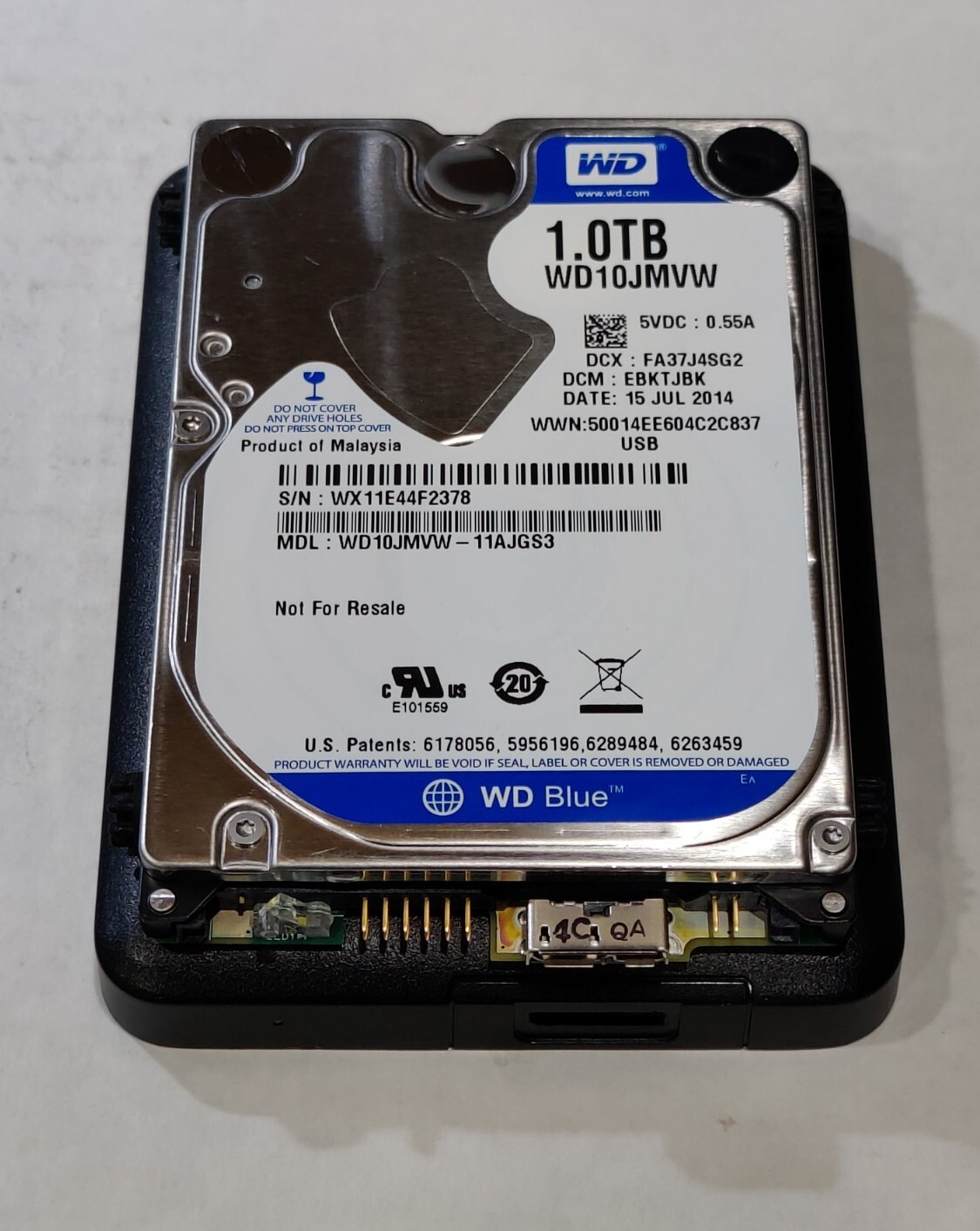 TESTED DONOR - Western Digital WD10JMVW-11AJGS3 EBKTJBK Malaysia WD Blue