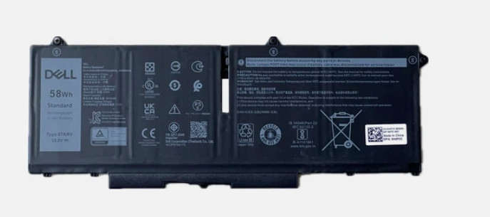 OEM 58Wh Genuine 07KRV Battery For Dell Latitude 5330 7330 7430 7530 8P81K FK0VR