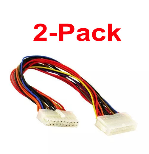 ATX 20-Pin Male to Female Extension Cable for PC Power Supply to Motherboard 1FT