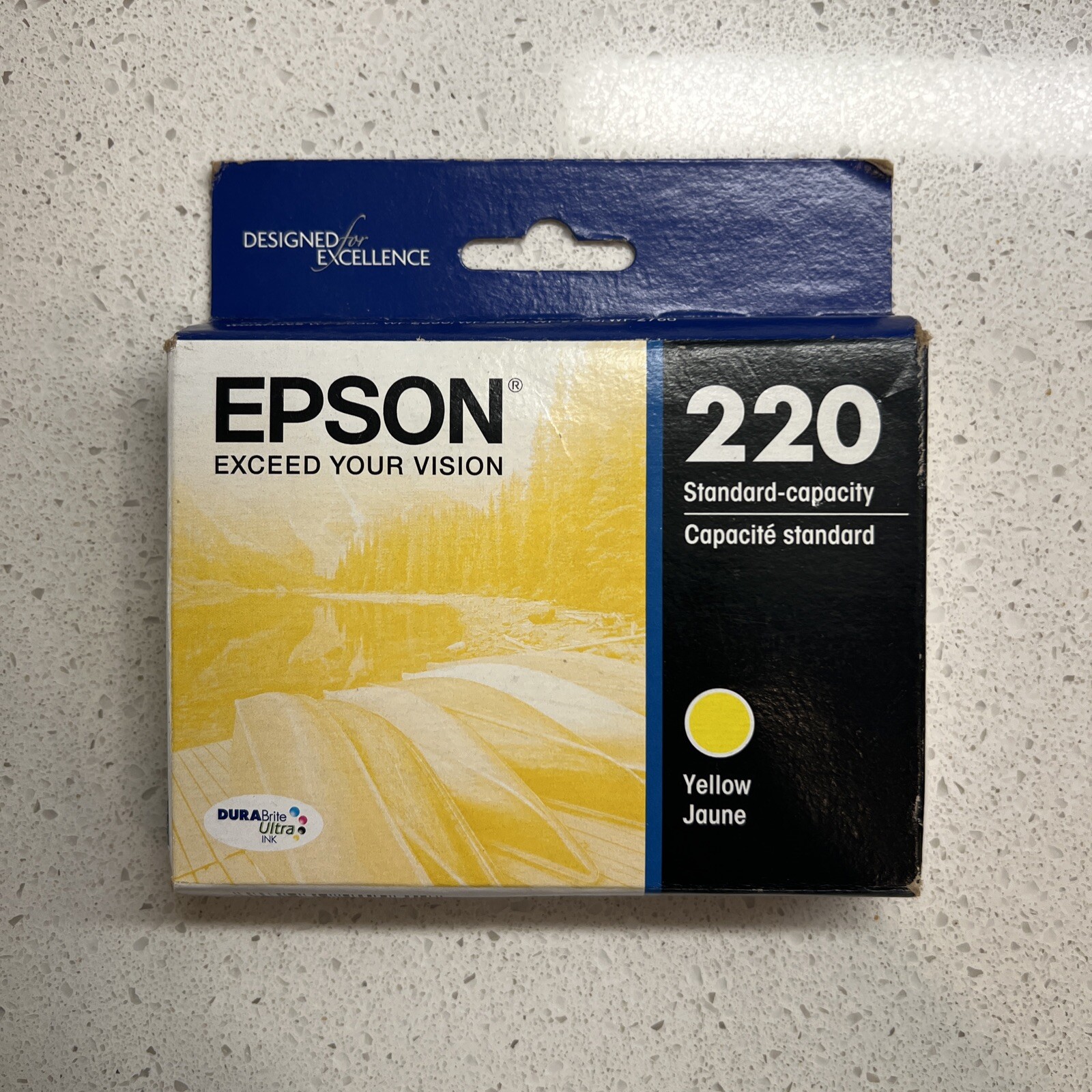 Genuine Epson T220 Yellow Standard Yield Ink Cartridge (T220420-S) - 08/2021
