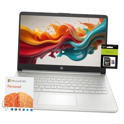 14" HD Laptop, Windows 11, Intel Quad-Core N4120, 1 Year Office 365, 16GB