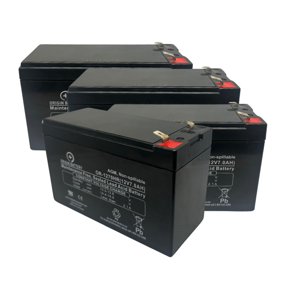 APC SUA1500R2X93 Battery Replacement Kit - 4 Pack 12V 7AH High-Rate Discharge Se