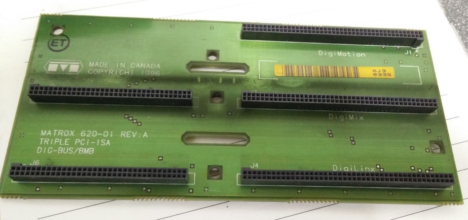 MATROX Movie-2 620-01 REV:A Triple PCI-ISA DIG-BUS/LMB BMB Module - 