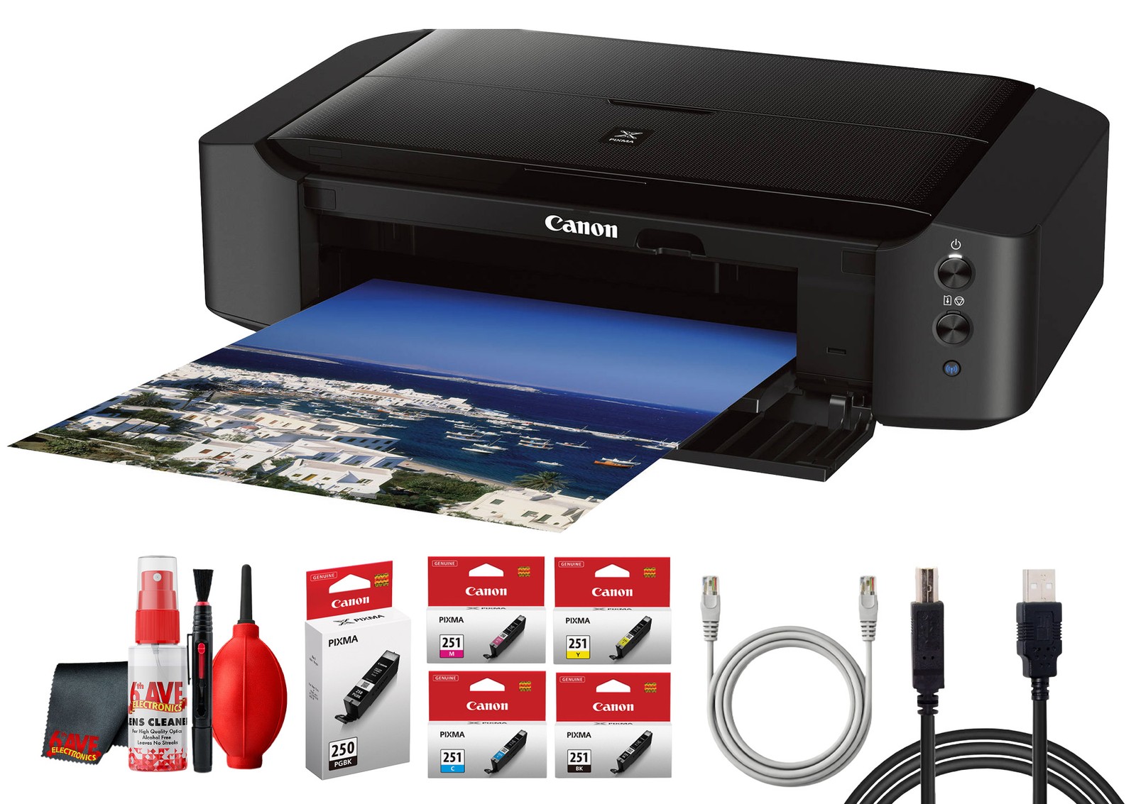 Canon PIXMA iP8720 Wireless Wide Format Photo Printer Bundle