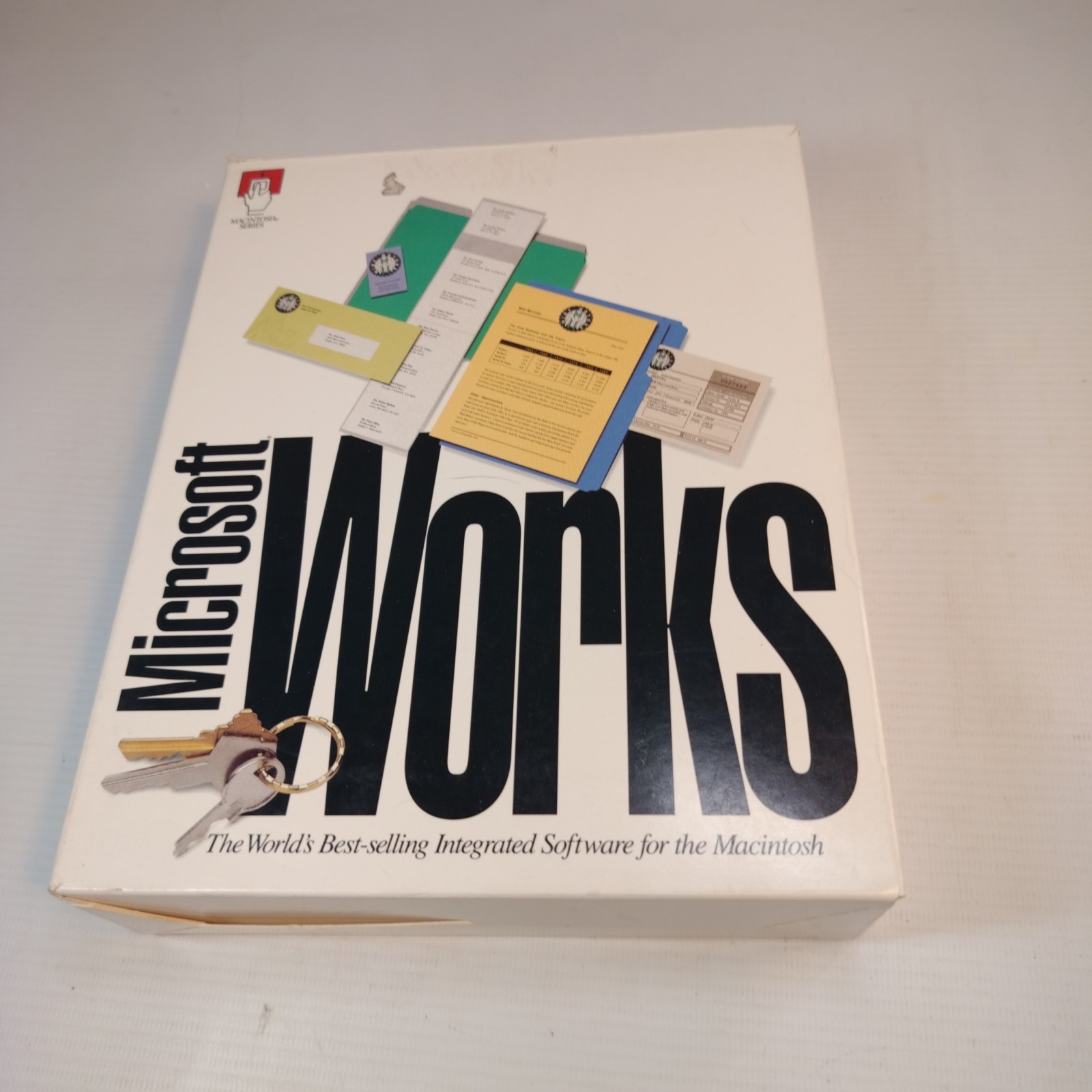 Used Microsoft Works 3.0 1993 Multimedia Edition Floppy Disc Single Use MAC
