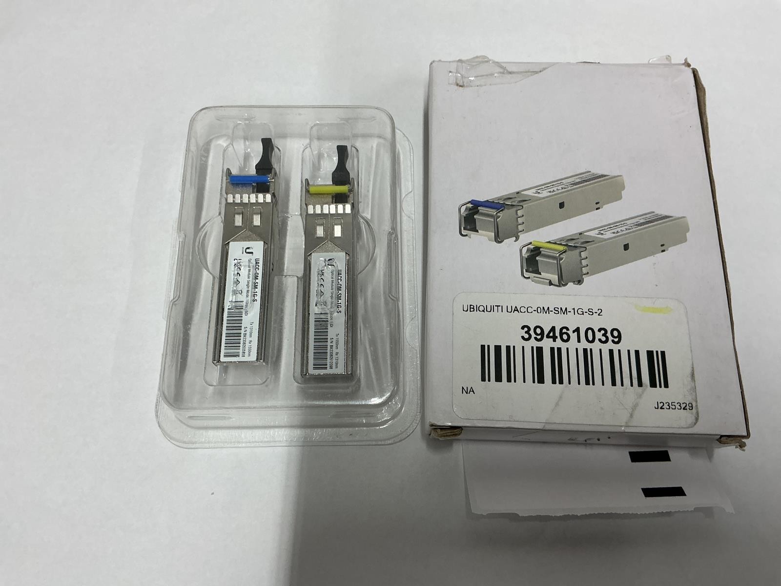 Ubiquiti Single-Mode Optical Fiber Transceiver 1Gbps 2-Pack UACC-OM-SM-1G-S-2