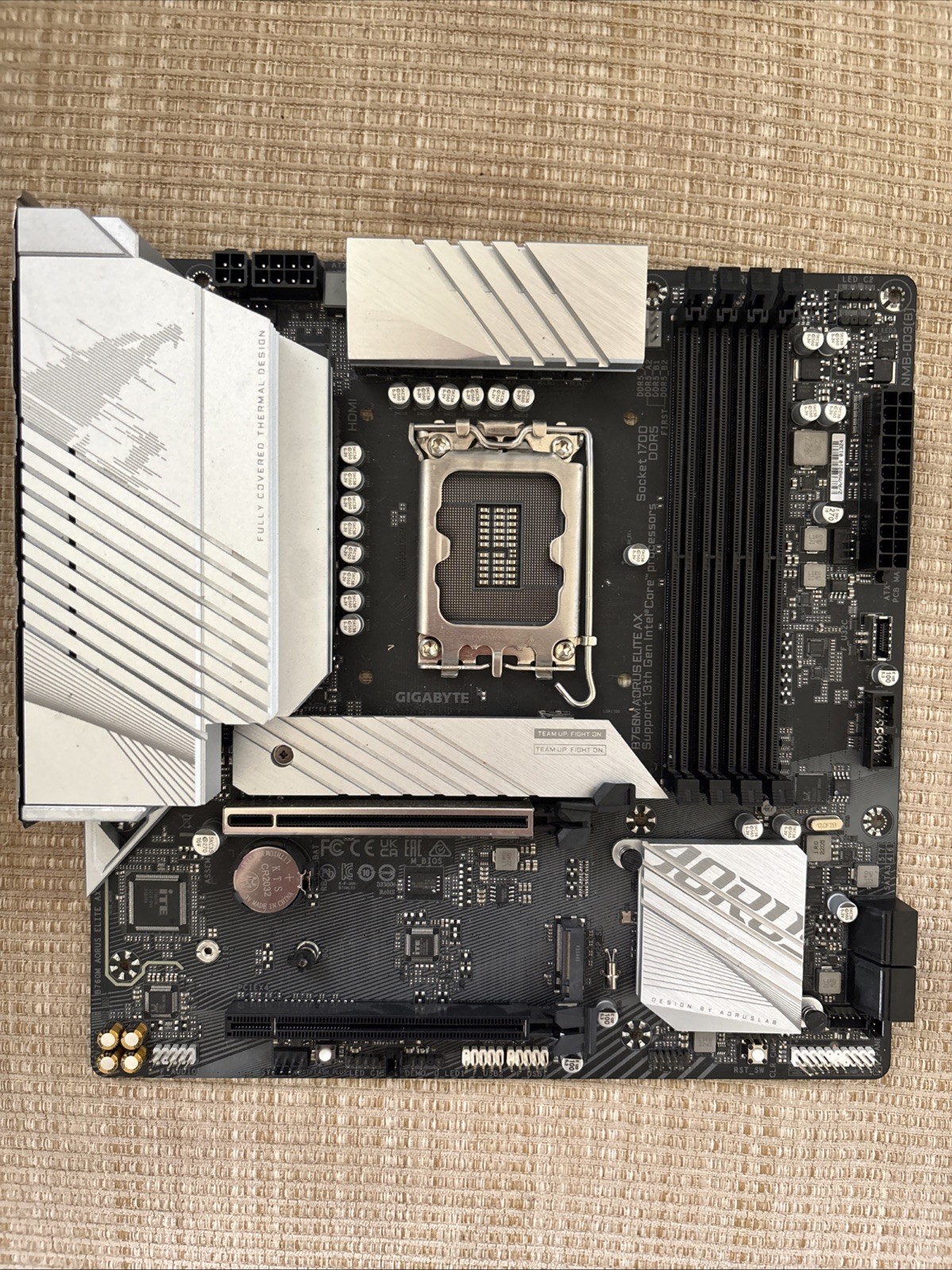 GIGABYTE B760M AORUS ELITE AX LGA 1700 Intel B760 M-ATX Motherboard with DDR5