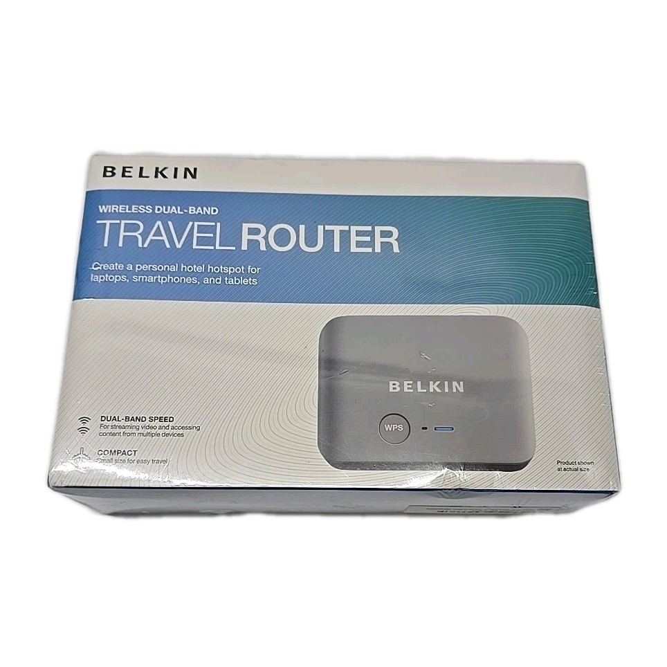 BELKIN B2N001  Wireless  Dual Band Travel Router NEW Sealed