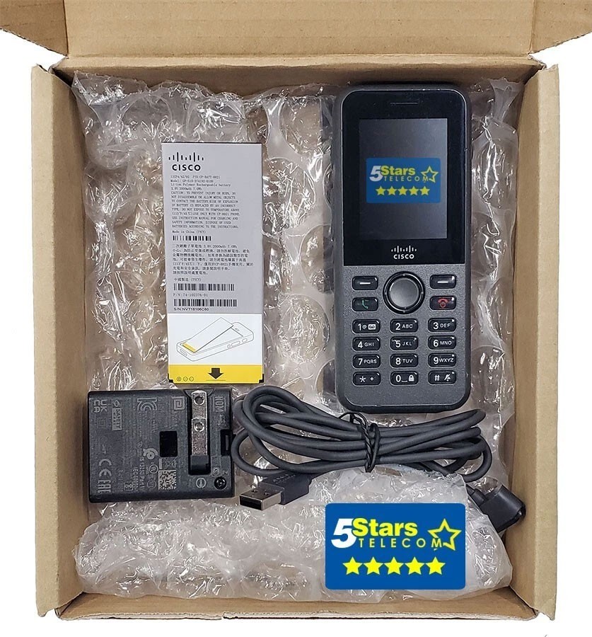 Cisco 8821 Wireless IP Phone (CP-8821-K9=) Grade A, Rnewed