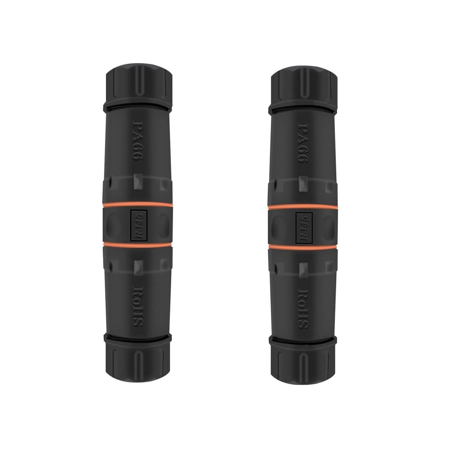 2x IP68 Waterproof RJ45 Female Coupler Ethernet Outdoor LAN Cat6A Cat6 Connector