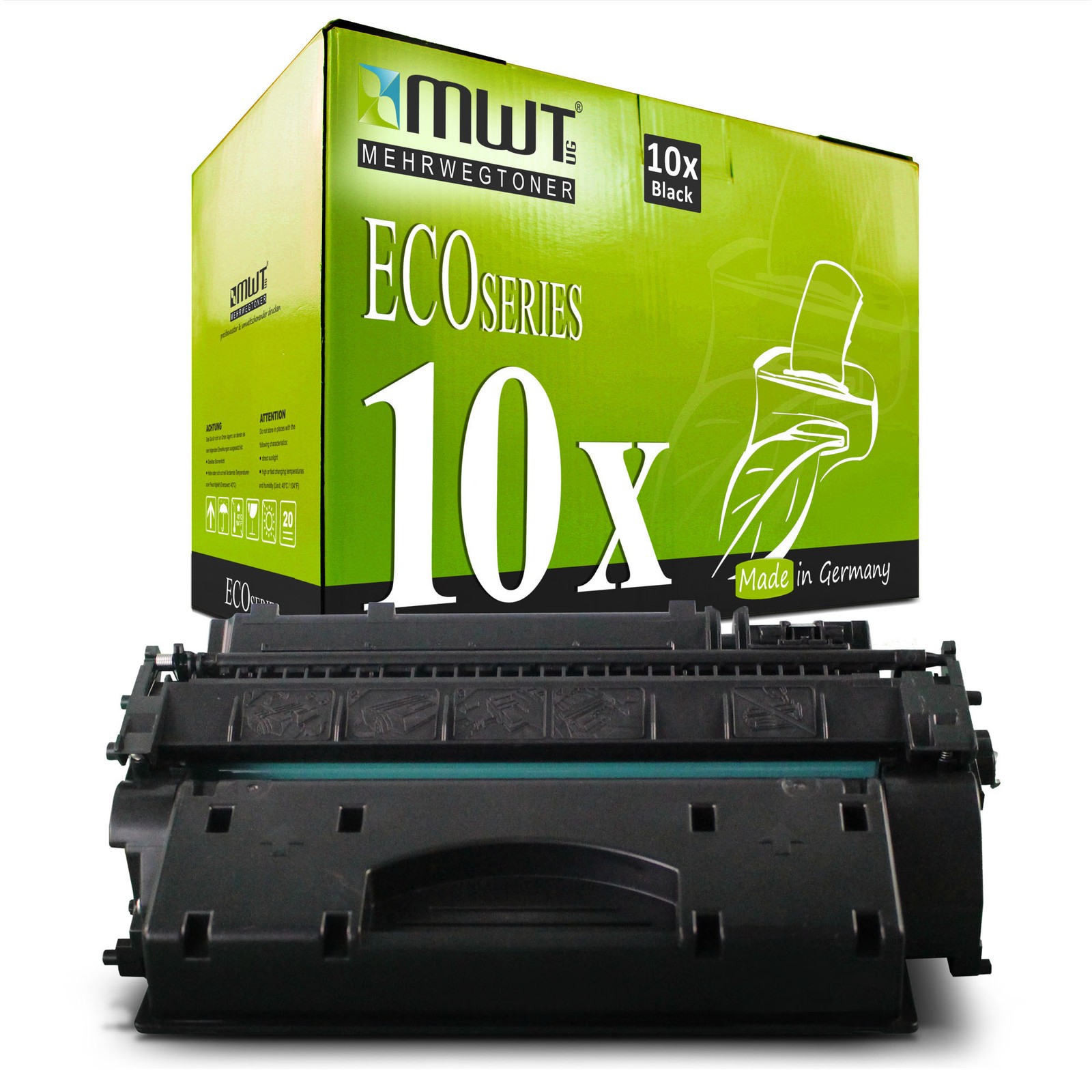 10x MWT ECO XXL Compatible Black Laser Toner for HP M-521-dw/dx/dz/dn