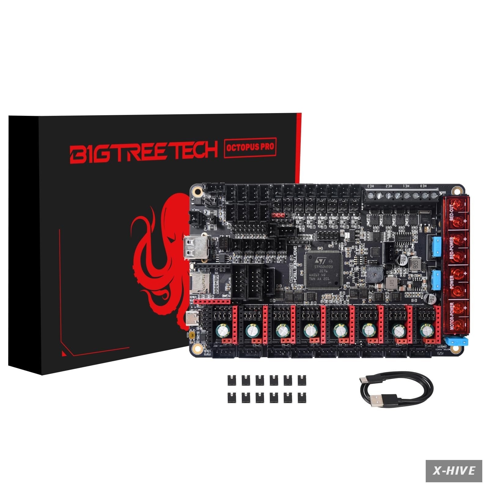 BIGTREETECH Octopus Pro V1.1 H723 32bit Control Board 550MHz Support 8 Axis S.