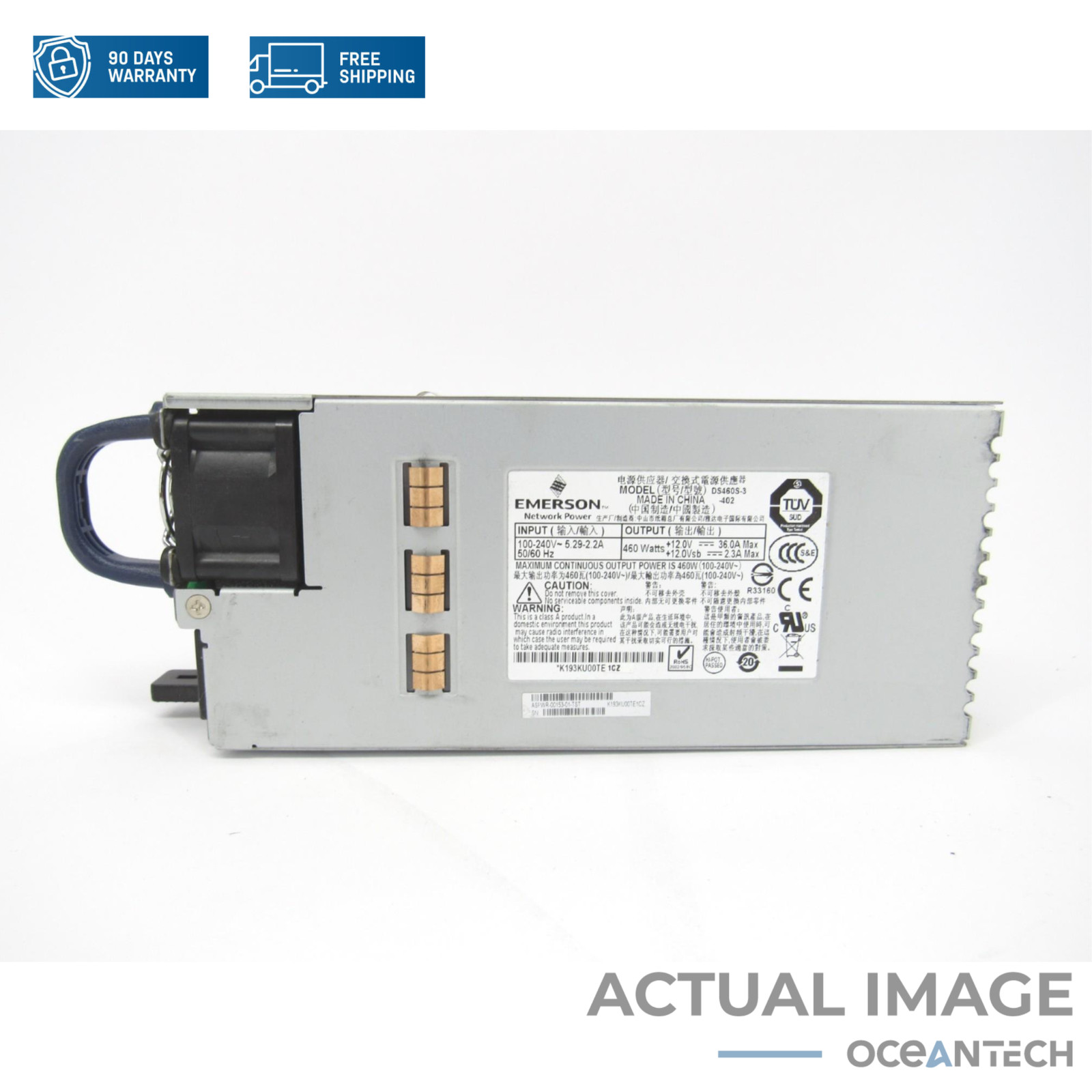 Arista PWR-460AC-R DS460S-3 460W R-F Power Supply PSU