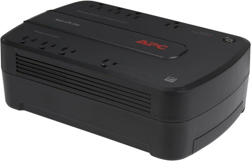 APC Back-UPS 550VA / 330W Battery Backup & Surge Protector, 8 Outlets, Black