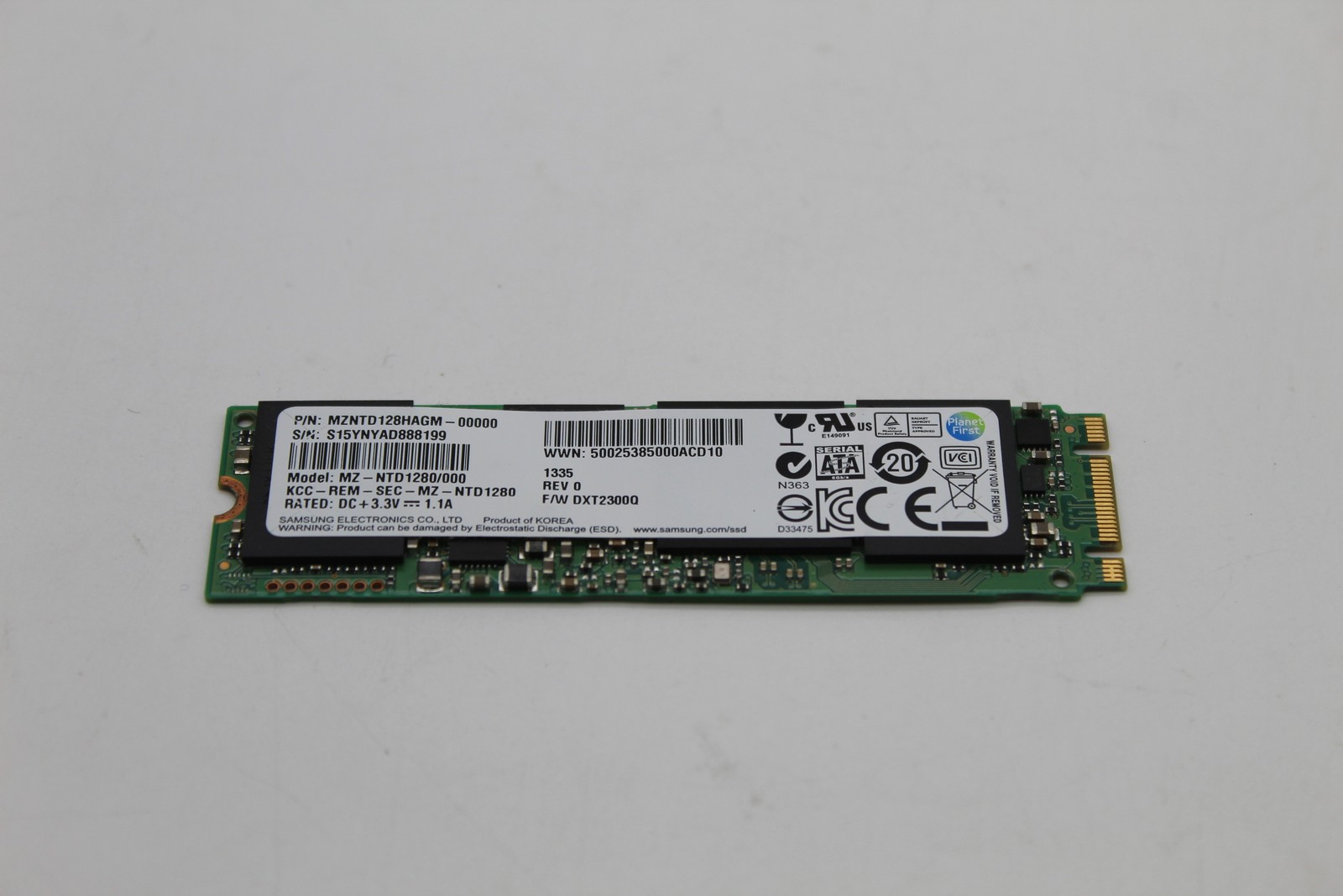 Samsung M.2 mSATA 2280 128G Solid State SSD
