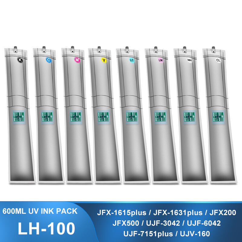 LH100 UV Ink Bag for Mimaki JFX-1615plus JFX200 JFX500 UJF-3042 UJF-6042 UJV-160