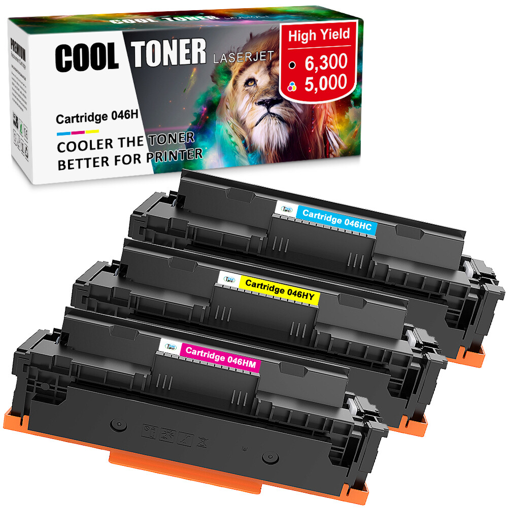 Toner Combo for Canon 046H Imageclass Mf733cdw Mf731cdw Mf735cdw LBP-654cdw LOT