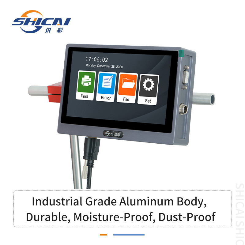 12.7mm Auto Inkjet Coder Multi Language Date Text Barcode 