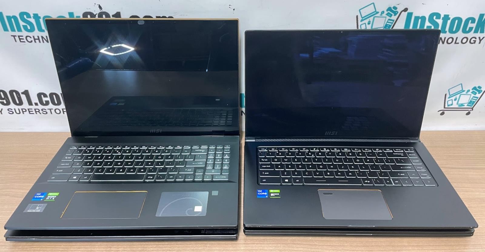 LOT 4 AS-IS MSI NVIDIA GeForce MS-16S6 / MS-1591 i7-11 2.9GHz NO RAM NO SSD Read