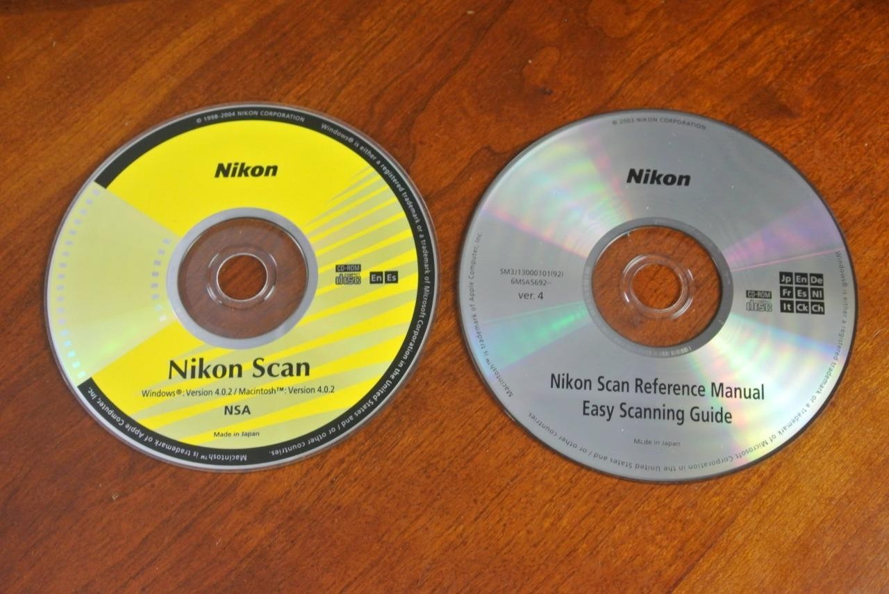 GENUINE CoolScan IV 4 V 4000 5000 Slide Scanner NIKON SCAN 4 SOFTWARE & MANUAL
