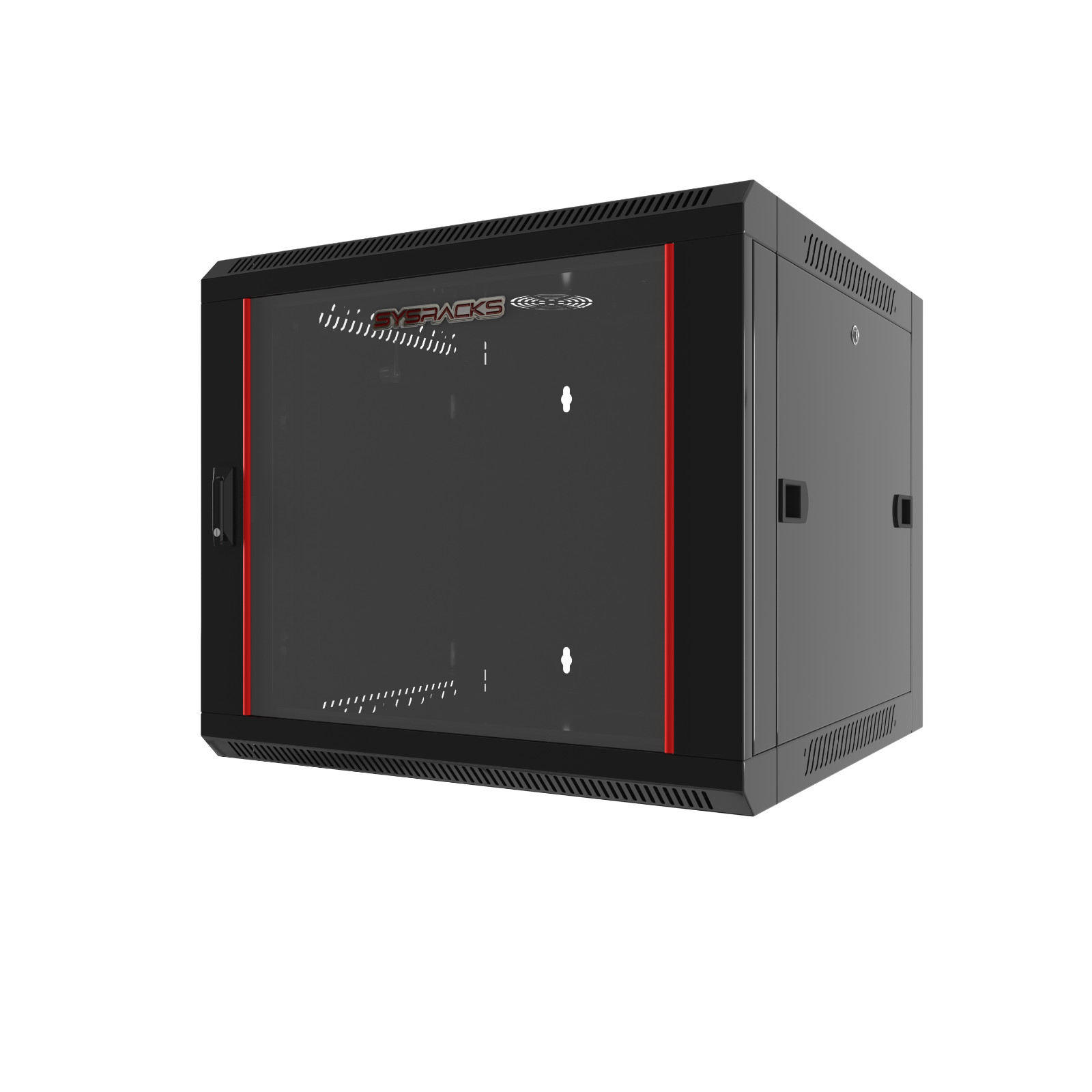 Sysracks 9U Wall Mount Network Rack Cabinet 24" Deep 19" Glass Door