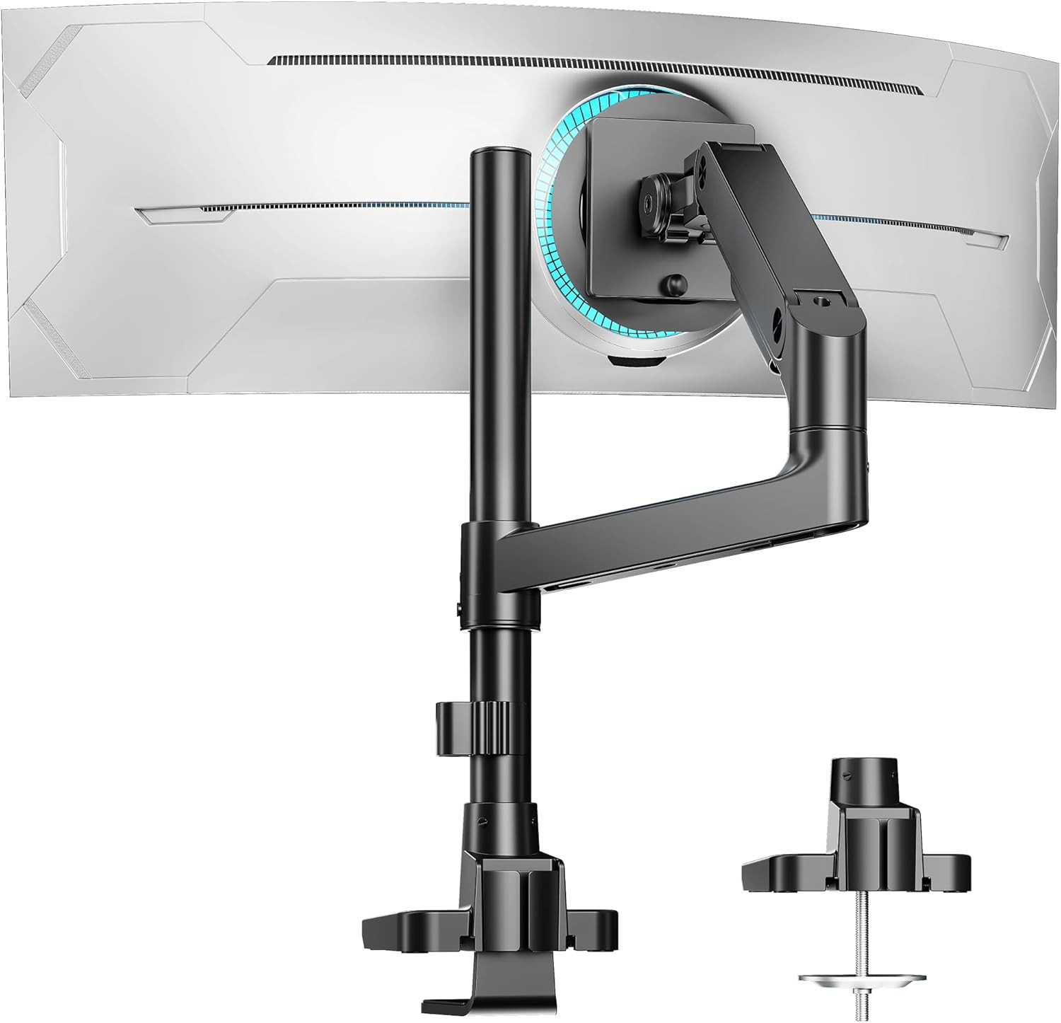 Single Monitor Arm Desk Mount for 17-49 Inch Ultrawide Monitors, Heavy Duty Sing