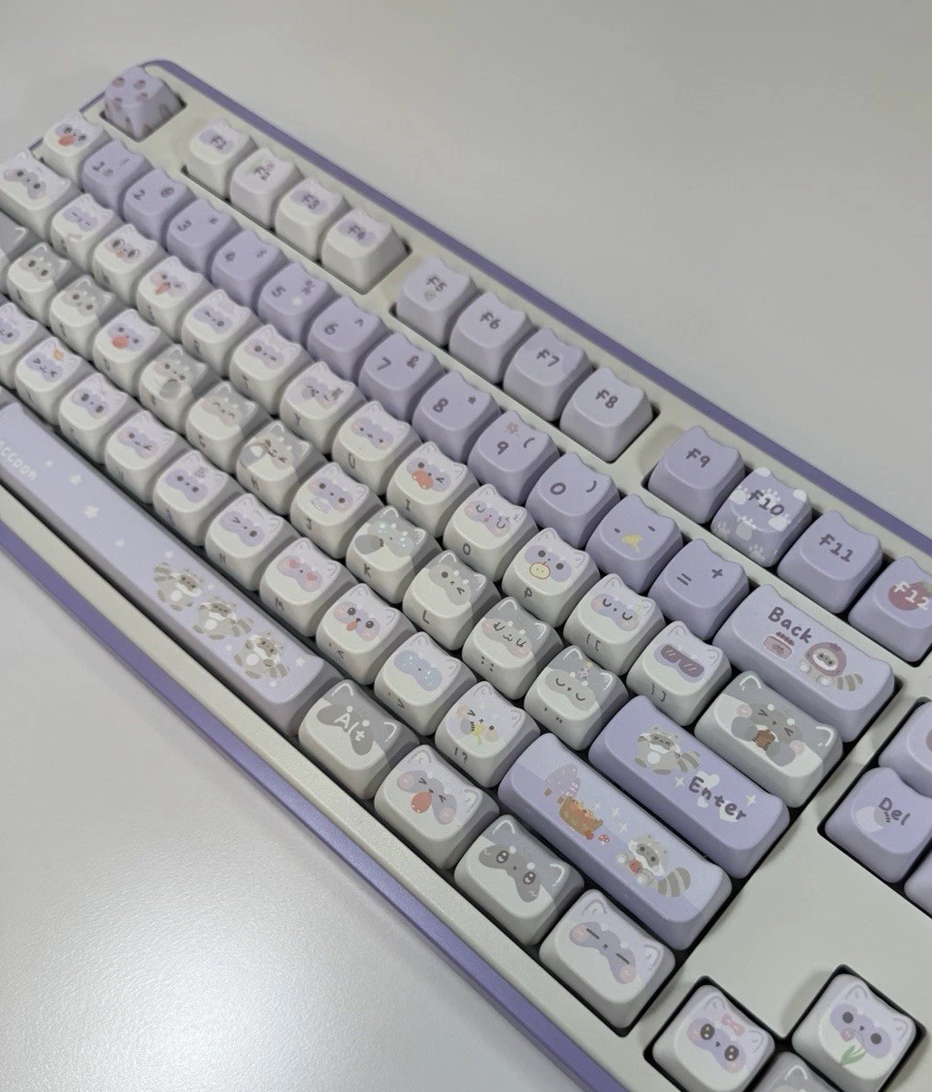 KiiBoom x Maorbeng Raccoon Dynasty MAO Profile Keycaps