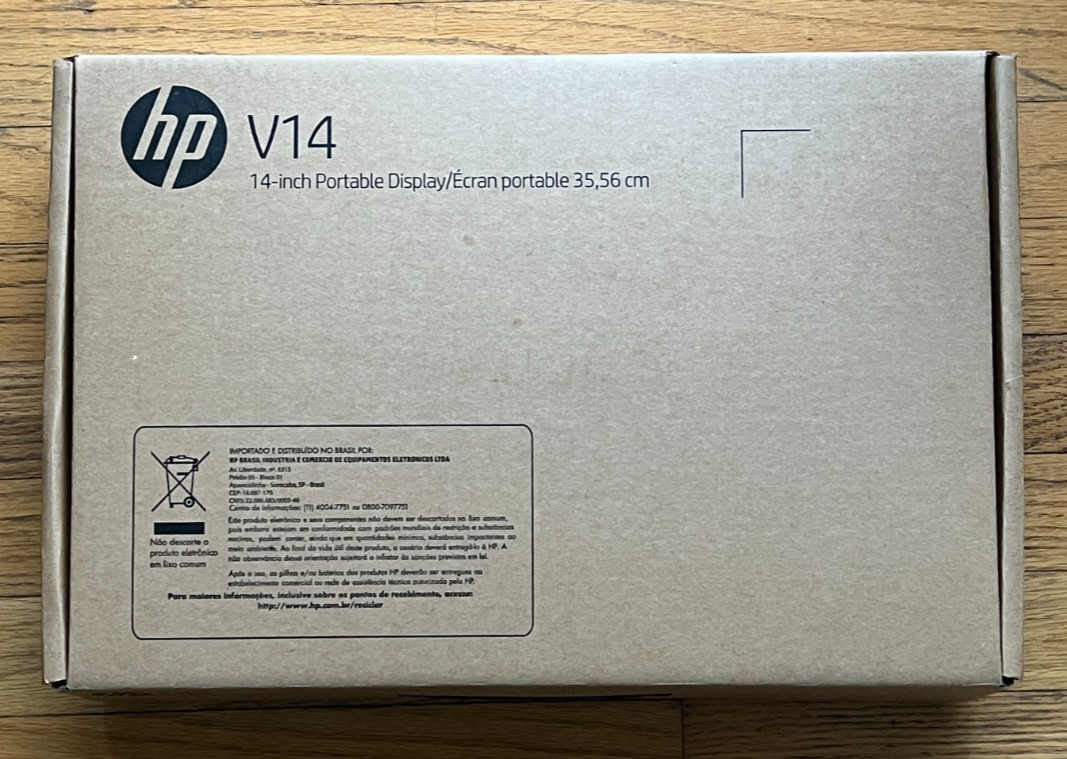 *Used HP V14 14-inch Portable Display Models: 3TN62A.