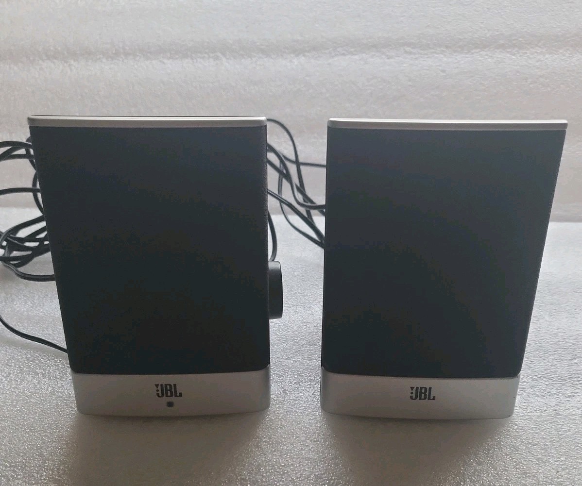 JBL HP 5187-8359 Computer Desktop Speakers w/ Power adapter Tested