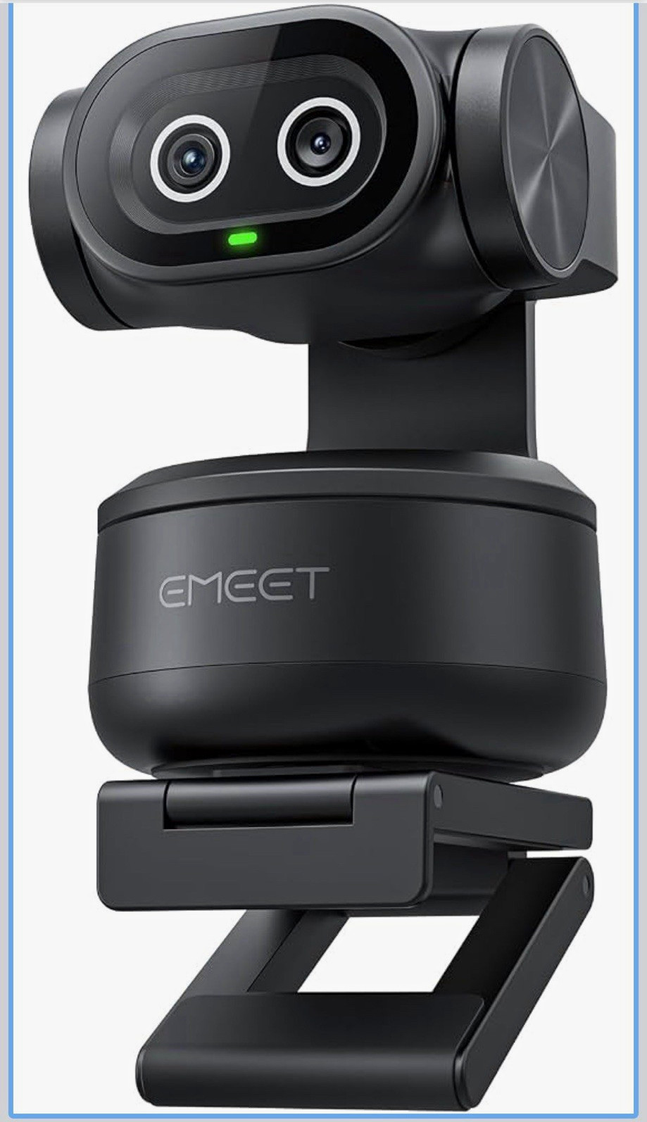 EMEET PIXY PTZ Dual-Camera 4K Webcam, Gesture Control, Built-In Mic, Black